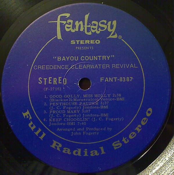 Creedence Clearwater Revival Bayou Country [lp label b usa]